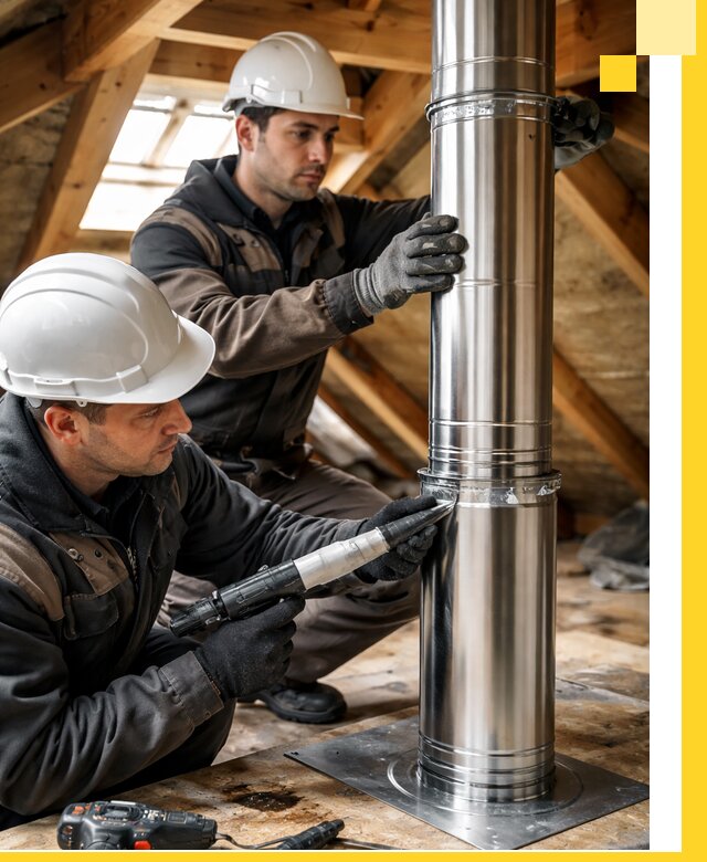 Монтаж дымоходов для каминов в Ельце с гарантией качества