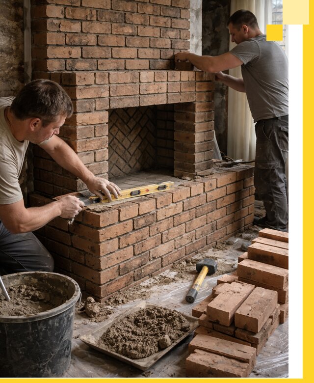 Изготовление и установка кирпичных каминов в Ельце