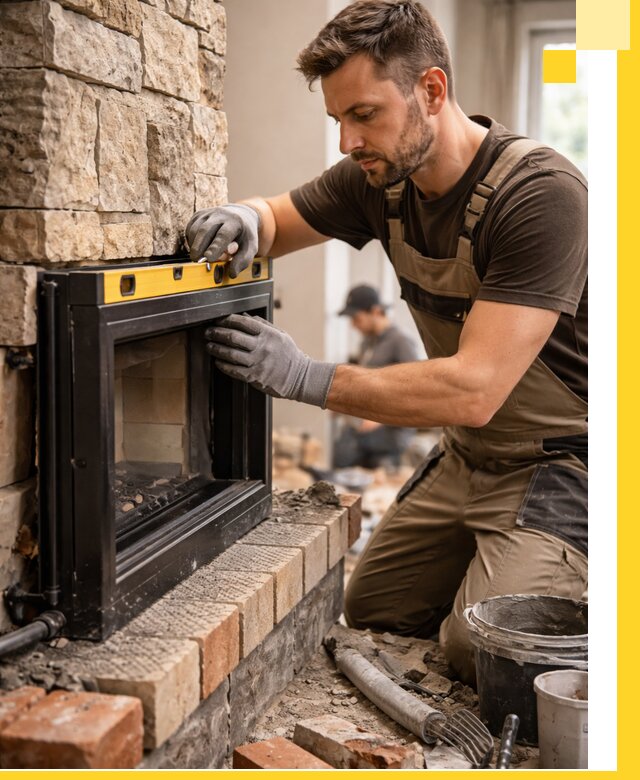 Дровяные камины под ключ в Ельце: монтаж, обустройство