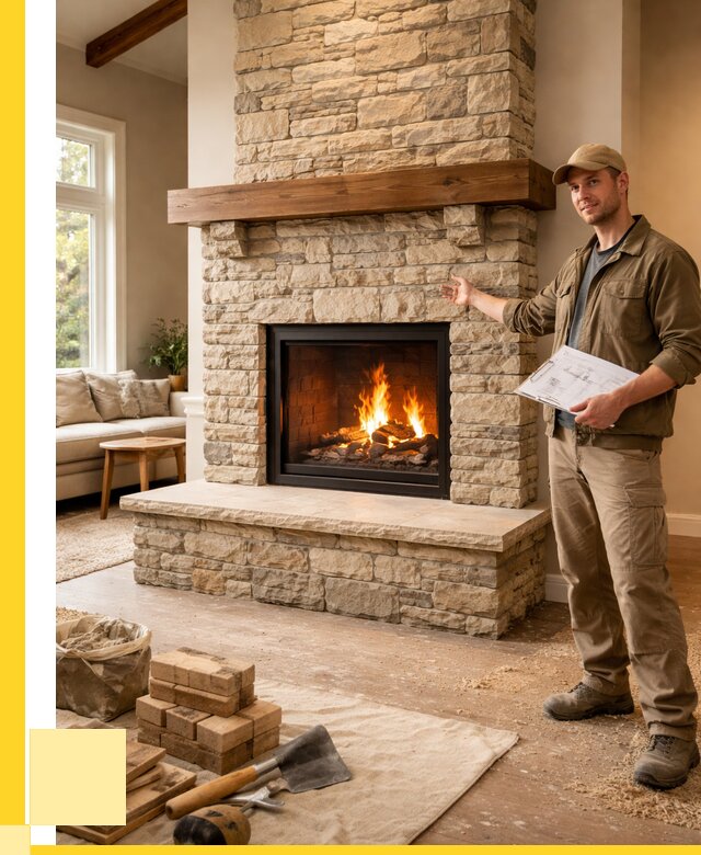 Камины под ключ в Ельце от 184824 р. | ЭриданЕлц — установка