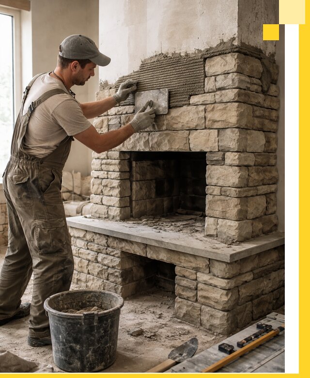 Строительство каминов под ключ в Ельце от проектирования до монтажа