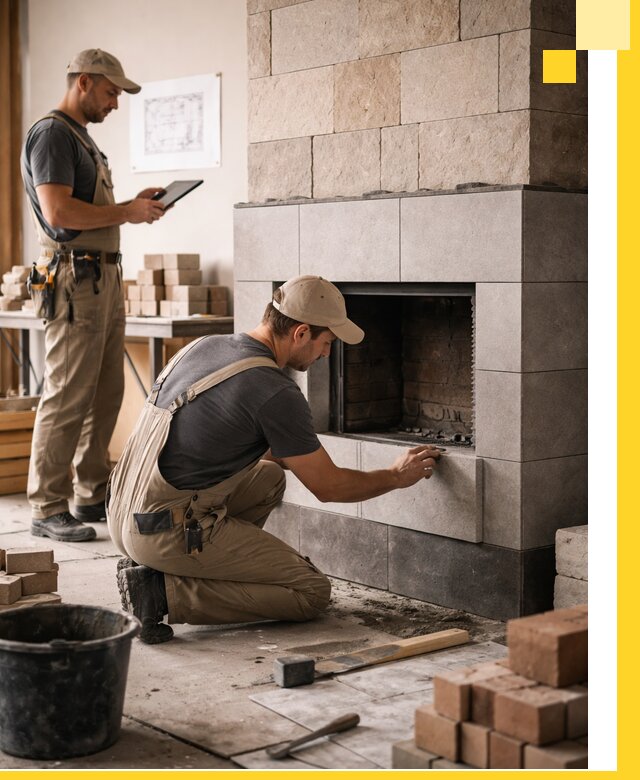 Индивидуальные проекты каминов и каминных систем в Ельце