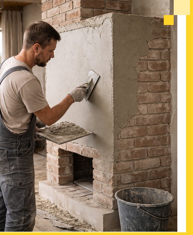 Отделка печей и облицовка каминов в Ельце под ключ