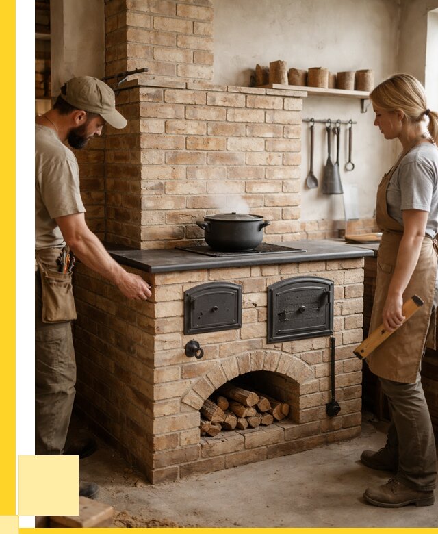 Варочно отопительные печи в Ельце от 92412 р. | ЭриданЕлц