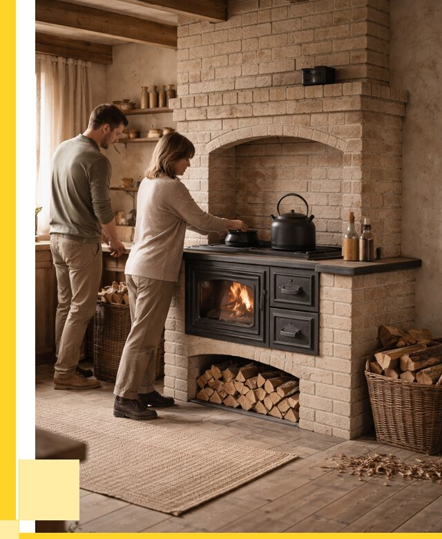 Печи с плитой в Ельце от 46206 р. | ЭриданЕлц — кирпичная печь