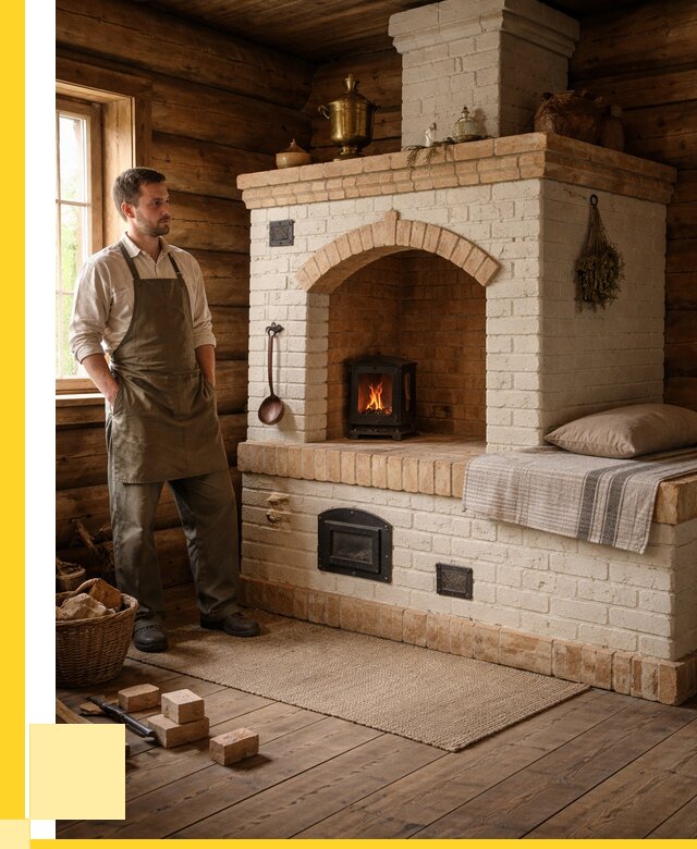 Русские печи с лежанкой под ключ в Ельце от 154020 р. ЭриданЕлц