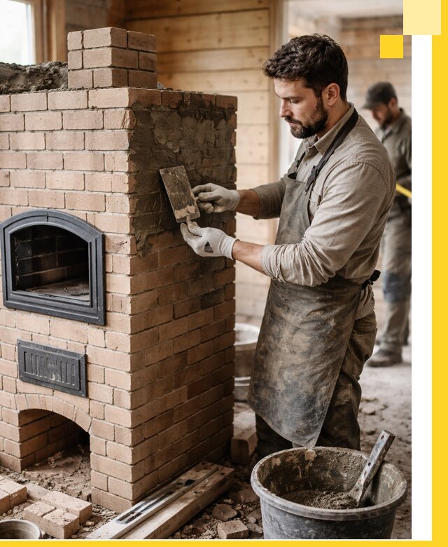 Изготовление и установка печей-шведок под ключ в Ельце