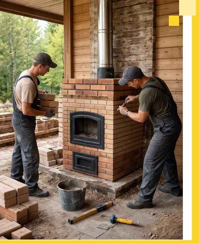 Производство и установка дачных печей под ключ в Ельце