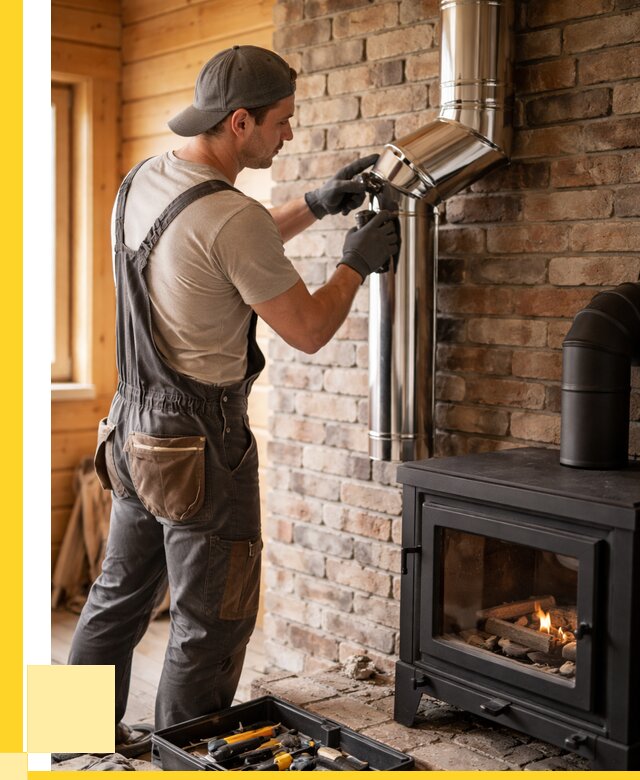Монтаж дымоходов для печей в Ельце от 7701 р. | ЭриданЕлц