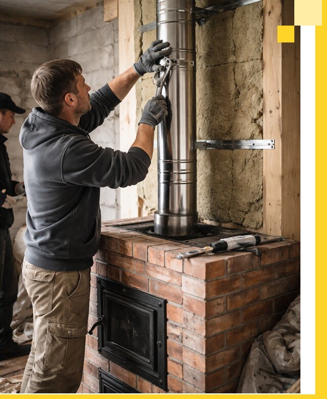 Изготовление и монтаж печей и дымоходов под ключ в Ельце