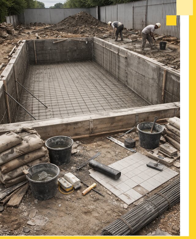 Строительство бассейнов под ключ в Ельце, дизайн и монтаж