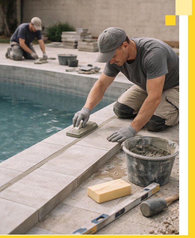 Отделка бассейнов в Ельце: декоративная отделка и гидроизоляция