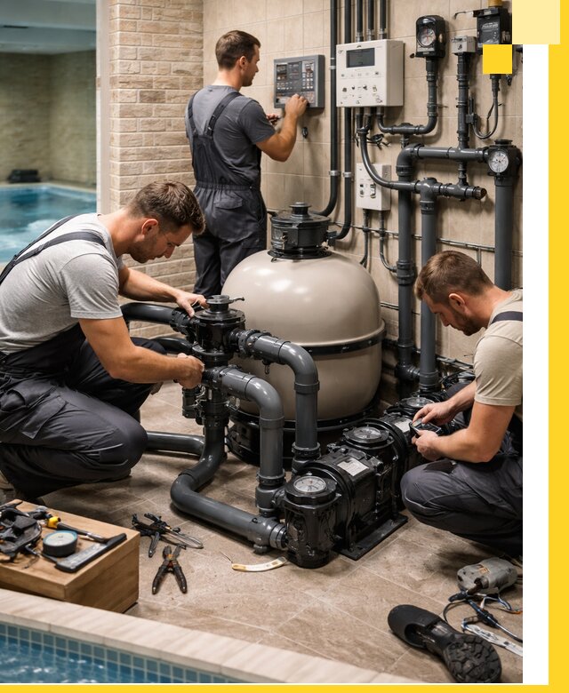 Комплексное оборудование для бассейнов под ключ в Ельце