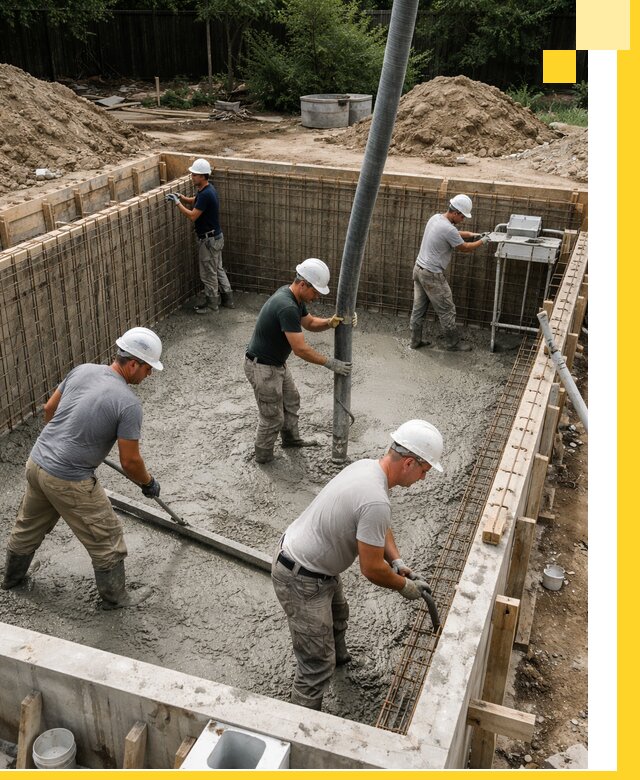 Строительство бетонных бассейнов под ключ в Ельце