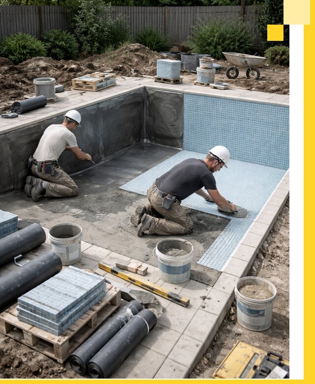 Проектирование и строительство стационарных бассейнов в Ельце