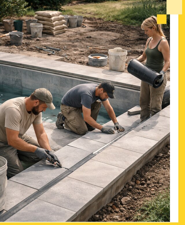 Строительство и монтаж уличных бассейнов под ключ в Ельце