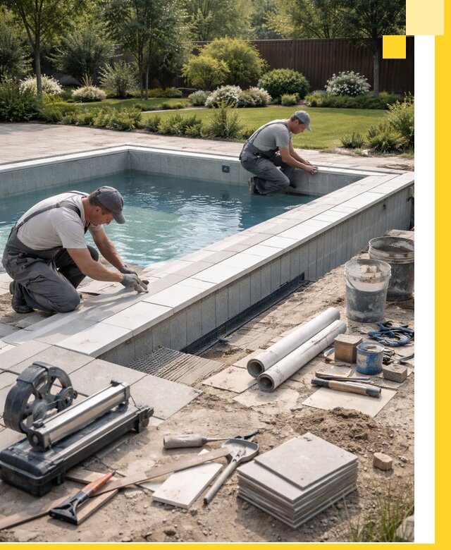 Строительство открытых бассейнов под ключ в Ельце профессионально