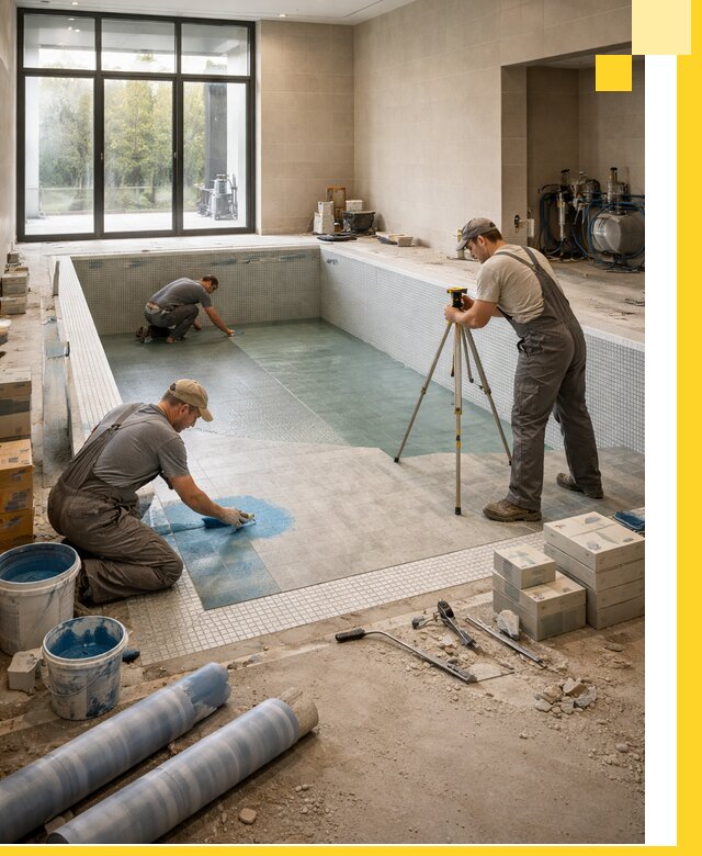 Проект и строительство закрытых бассейнов в Ельце под ключ