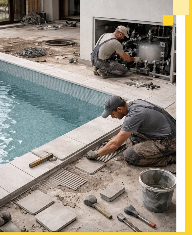 Строительство и монтаж бассейнов в коттедже в Ельце