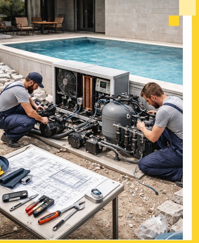 Проектирование и монтаж бассейнов с подогревом в Ельце