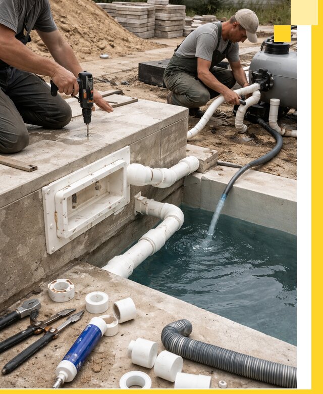 Строительство скиммерных бассейнов под ключ в Ельце