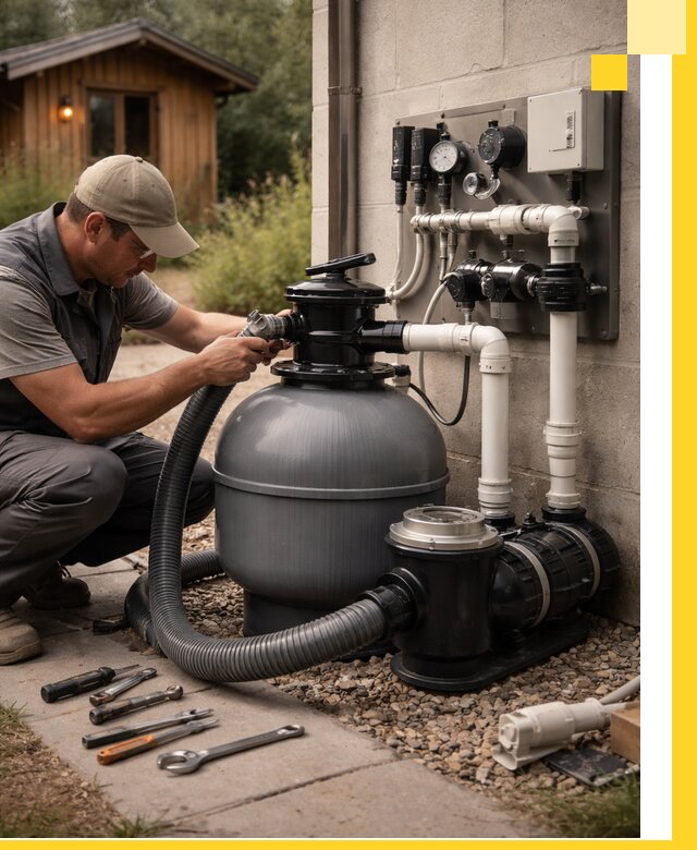 Продажа и монтаж фильтров и насосов для бассейнов в Ельце