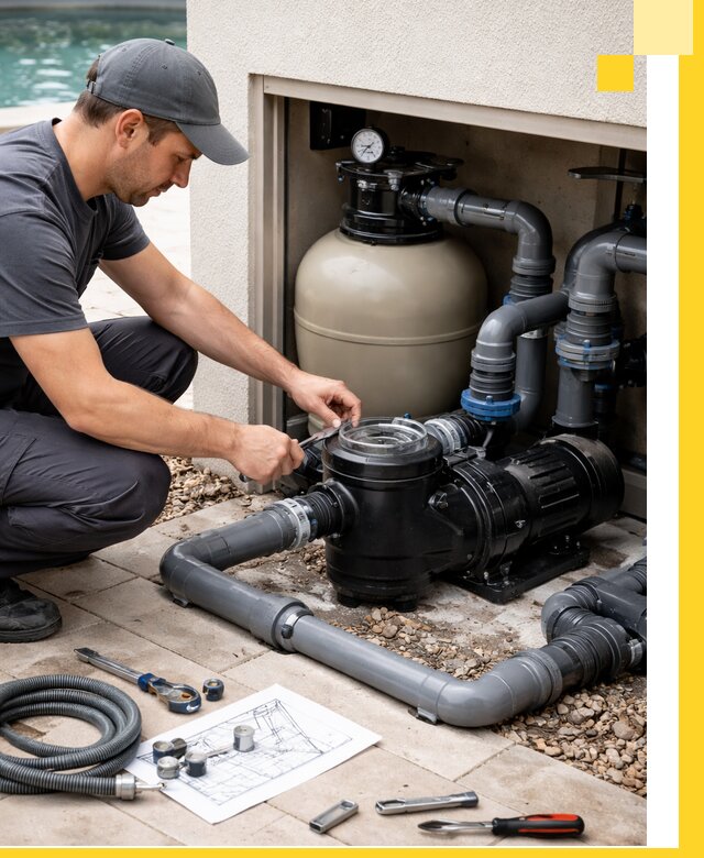 Поставка, монтаж и сервис насосов для бассейнов в Ельце