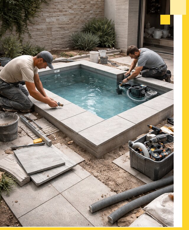 Мини бассейны под ключ в Ельце, дизайн и установка