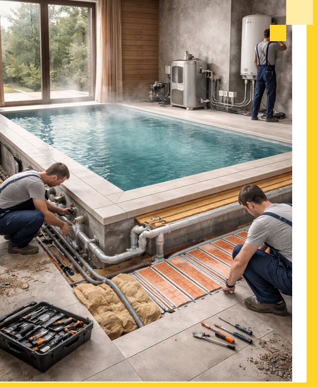 Проектирование и строительство тёплых бассейнов в Ельце