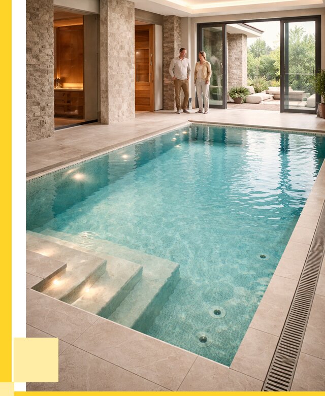 Бассейн во дворе в Ельце: проект, отделка от 1232160 р. | ЭриданЕлц