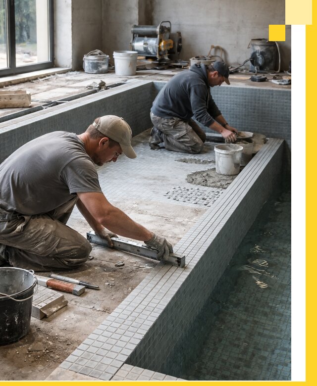 Строительство бассейна в частном доме в Ельце под ключ