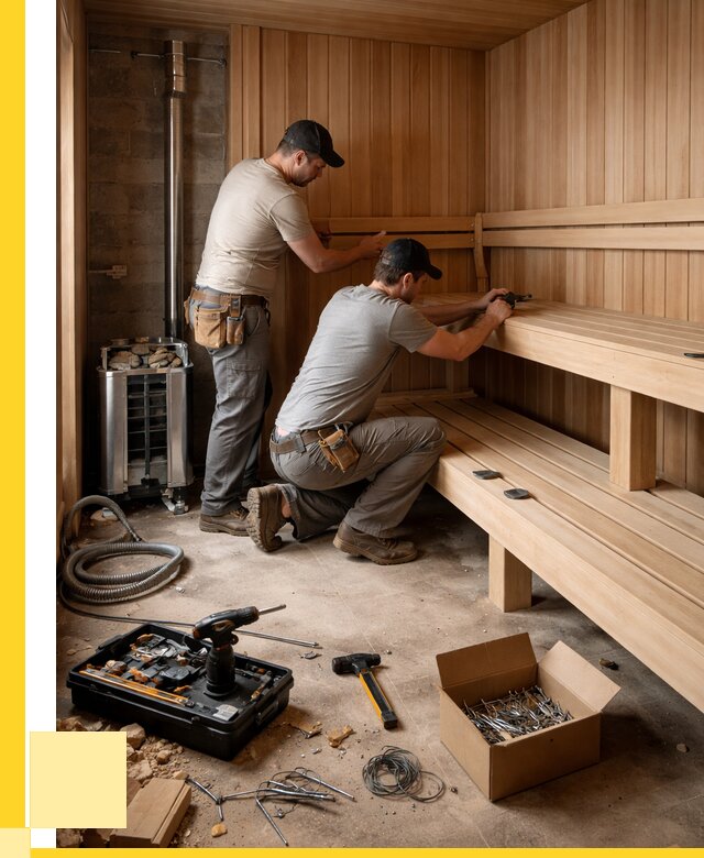 Монтаж саун под ключ в Ельце от 123216 р. | ЭриданЕлц