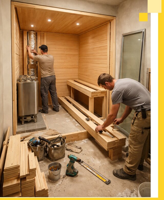 Проектирование и установка домашних саун под ключ в Ельце