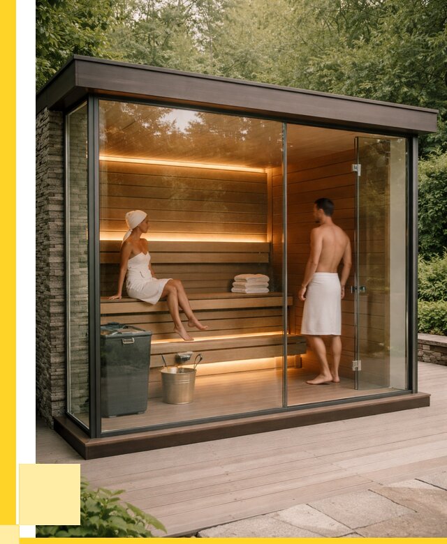 Сауна стеклянная и двери для сауны в Ельце от 256700 р. | ЭриданЕлц