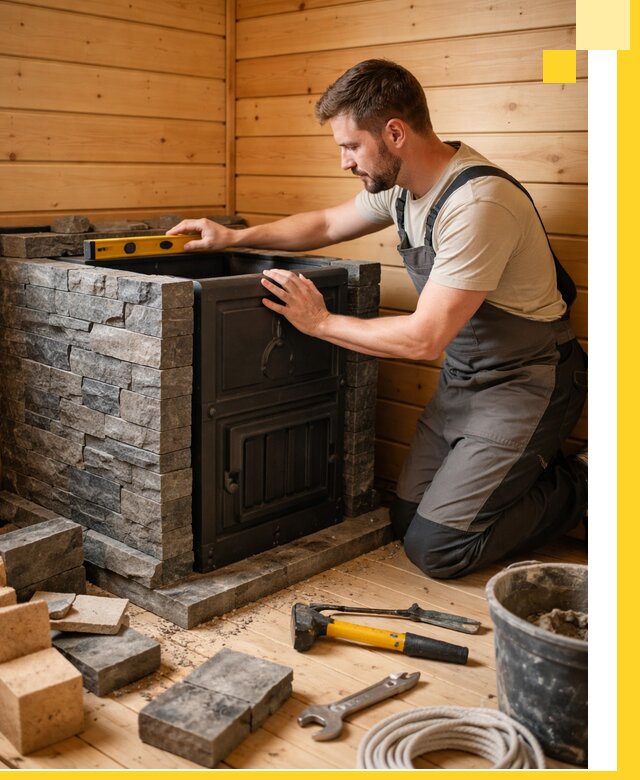 Производство и установка печей для саун под ключ в Ельце