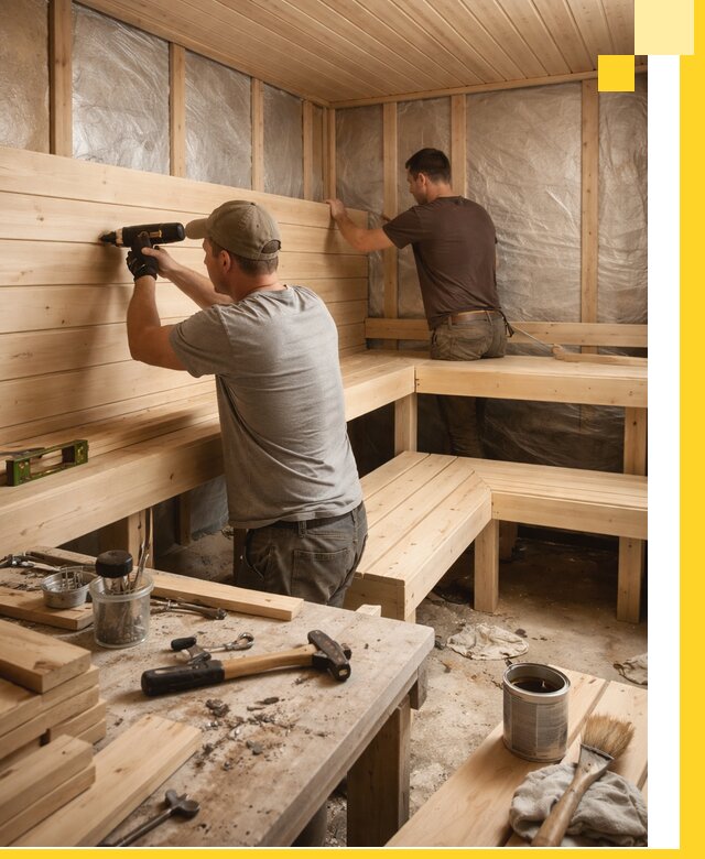 Профессиональная отделка бань и саун под ключ в Ельце