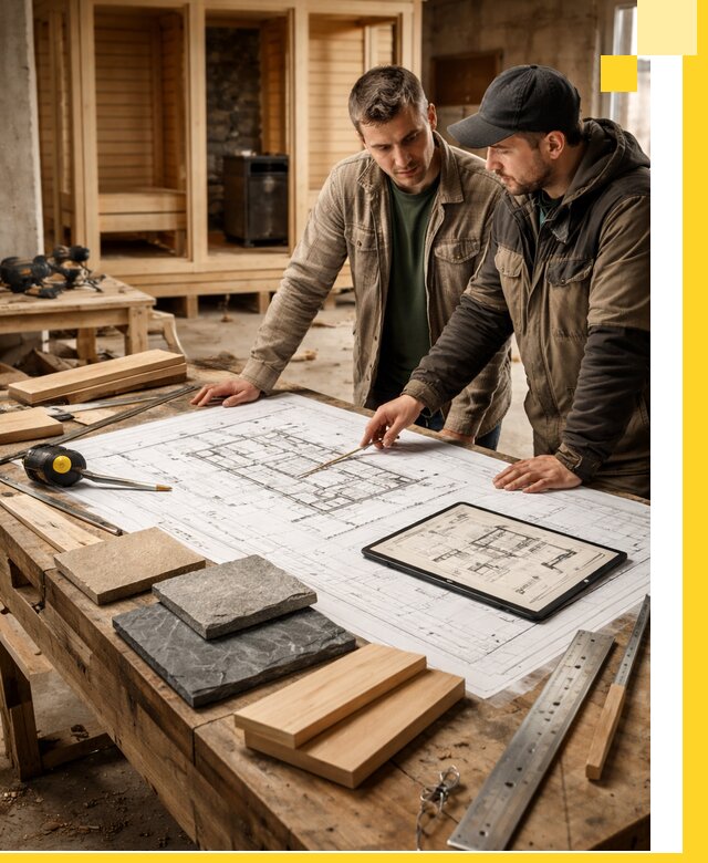 Проекты бань под ключ и планы строительства в Ельце