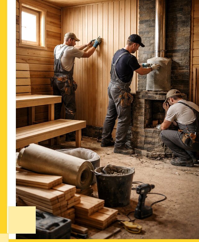 Ремонт бань под ключ в Ельце от 46206 р. | ЭриданЕлц