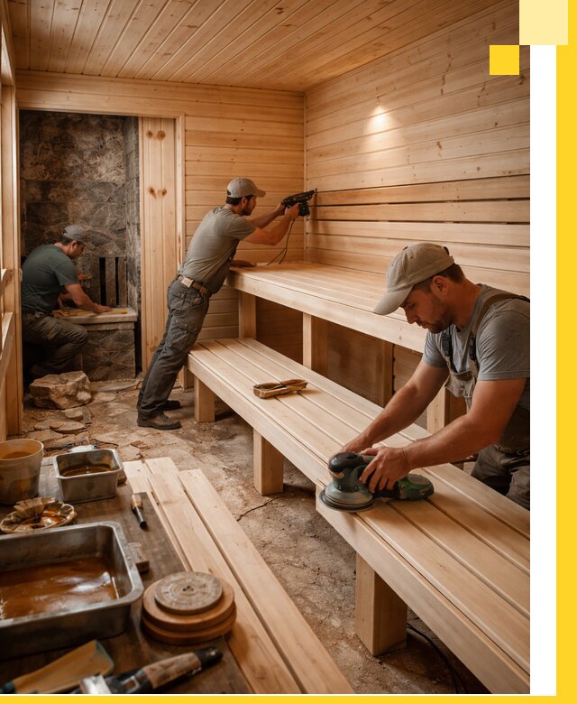 Профессиональная отделка бань в Ельце под ключ, с гарантией