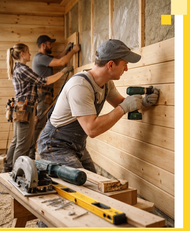 Обшивка бань под ключ в Ельце: отделка стен и потолков