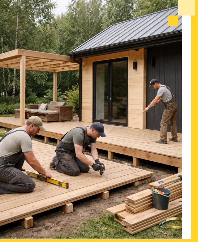 Строительство бань с террасой и бассейном под ключ в Ельце