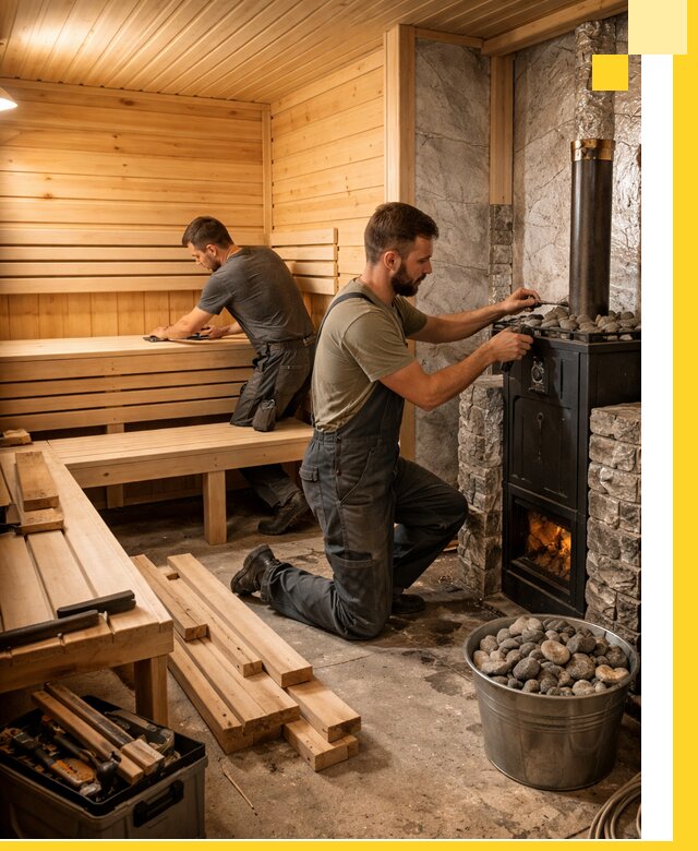 Дизайн и строительство интерьеров бань под ключ в Ельце