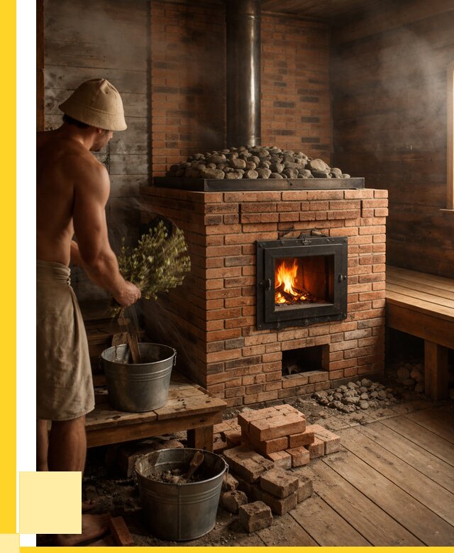 Кирпичные банные печи в Ельце от 92412 р. | ЭриданЕлц