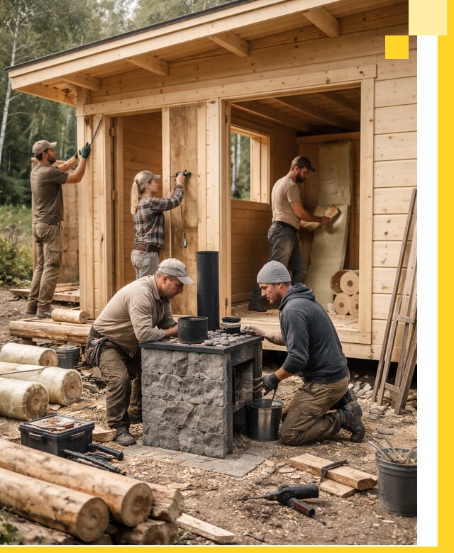 Купить баню под ключ в Ельце строительство монтаж отделка