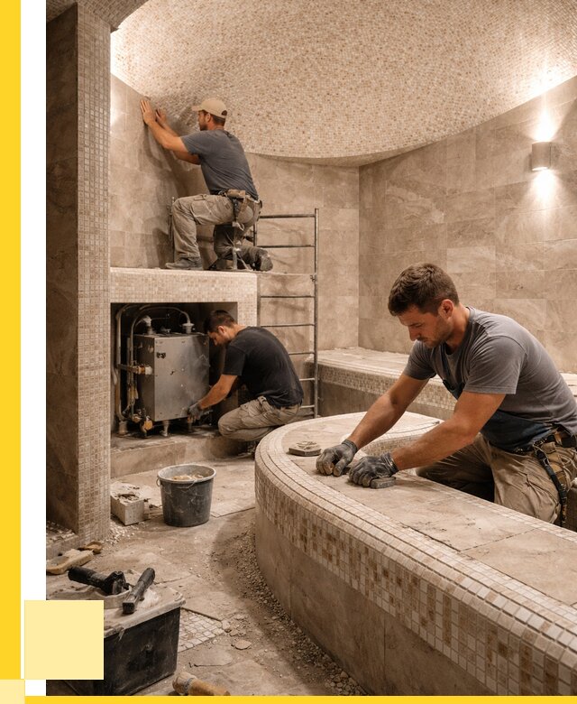 Монтаж хамамов под ключ в Ельце от 256700 р. ЭриданЕлц