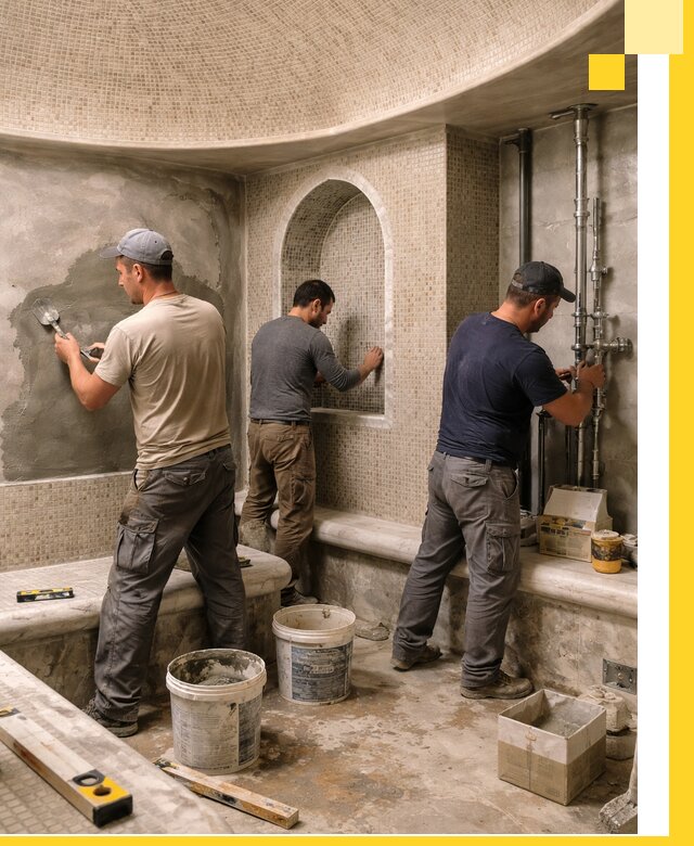 Профессиональный монтаж хамамов под ключ в Ельце с гарантией