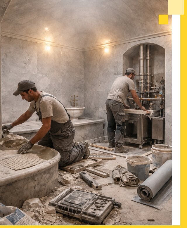 Строительство турецких бань хаммам под ключ в Ельце