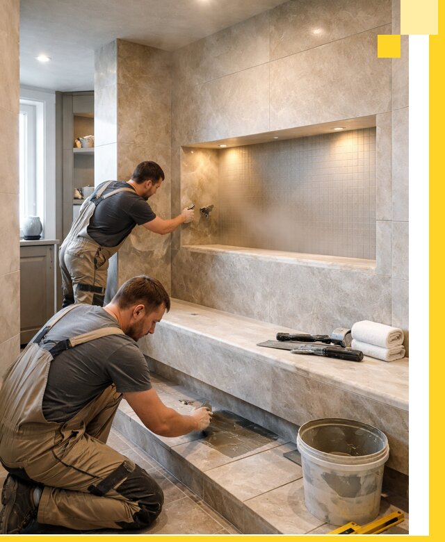 Профессиональное строительство хамама в квартире в Ельце