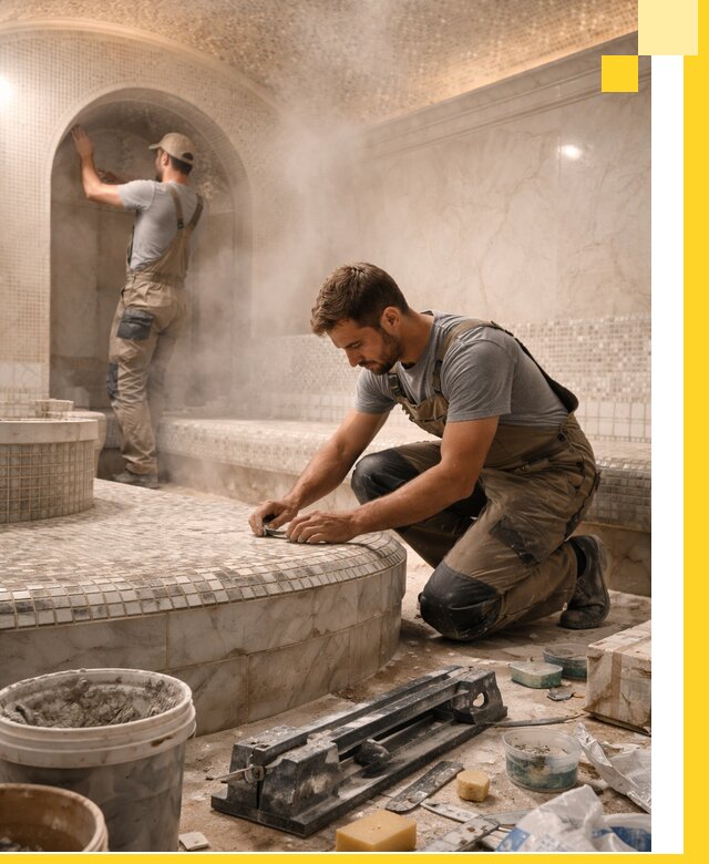 Профессиональный дизайн хамама и SPA под ключ в Ельце