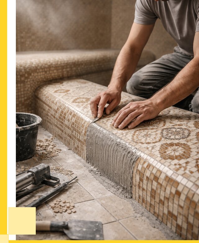 Плитка для хамама под ключ в Ельце от 3594 р. | ЭриданЕлц